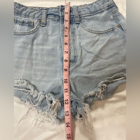 wild fable shorts Highest Rise Cut Off Denim Woman’s Size 2 Summer Festival - Picture 11 of 11